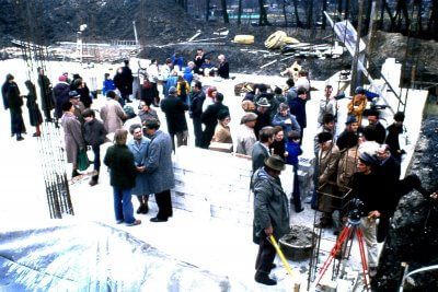 Geschichte FCG Bielefeld, Philadelphia-Kirche, Grundsteinlegung